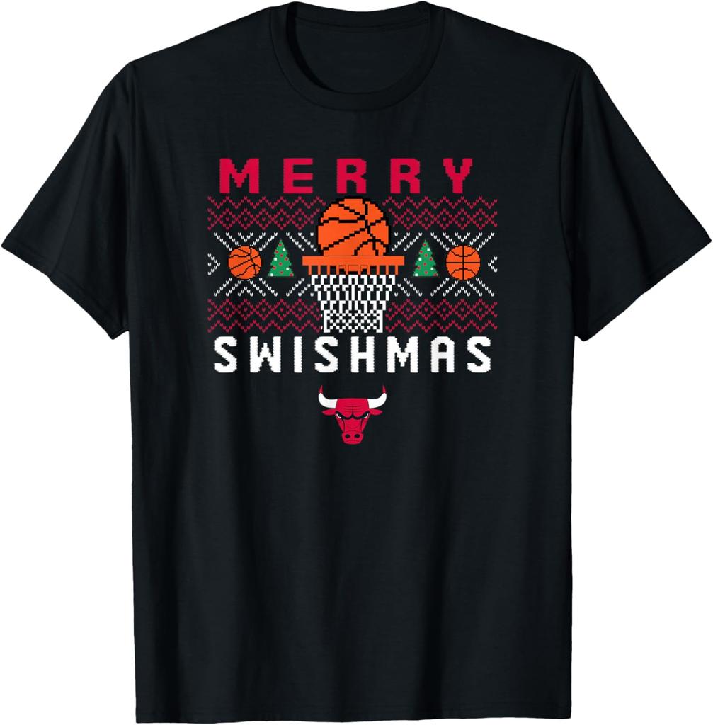 Мужская футболка NBA Chicago Bulls Merry Swishmas