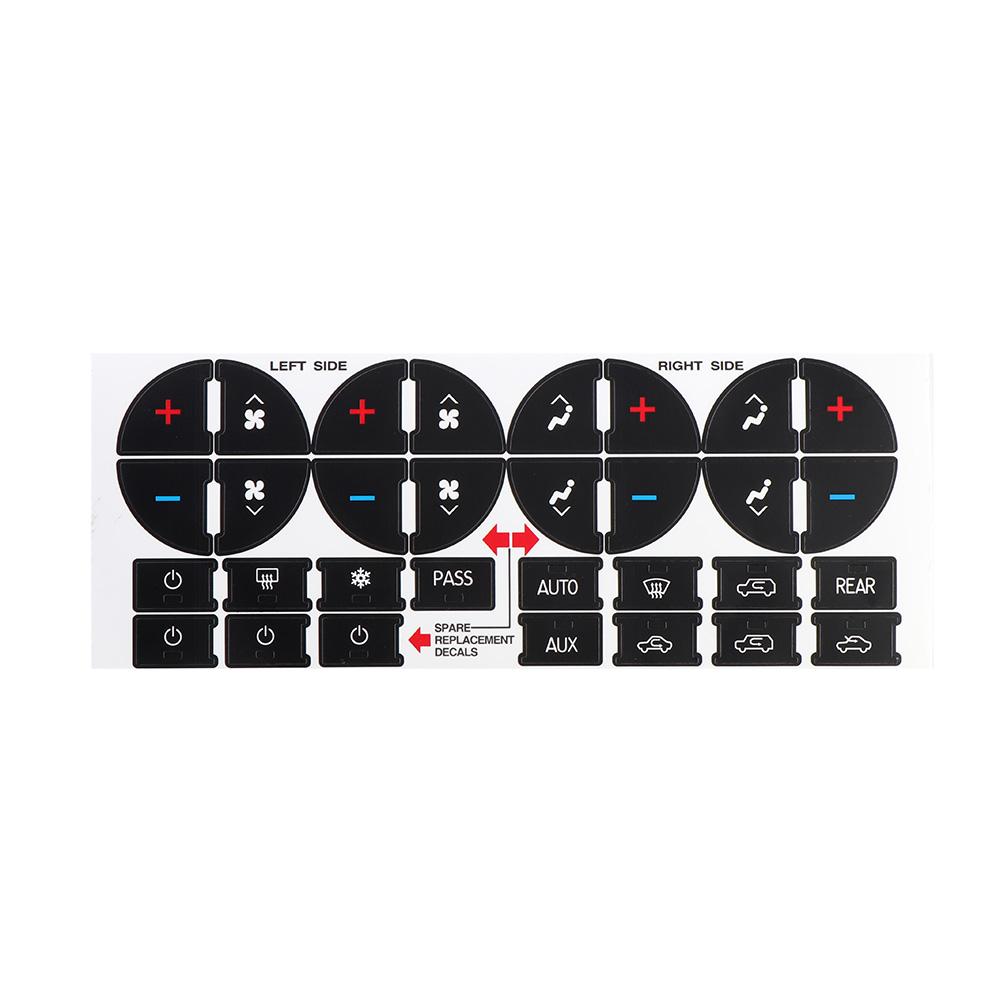 1 шт. наклейки для ремонта кнопки AC для автомобилей GMC GMC-исправление разрушенного выцветшего центра управления кондиционером автомобиля