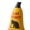 Cat Vomit Warning Sign 3D Banana Peel Cat Vomit Caution Sign Funny Vomiting Cat Desktop Warning Sign Gag Gift for Cat Lovers