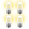 4pcs E17 Dimmable LED Light Bulb 3W 125V for Microwave Light Bulbs Under Hood Refrigerators Oven