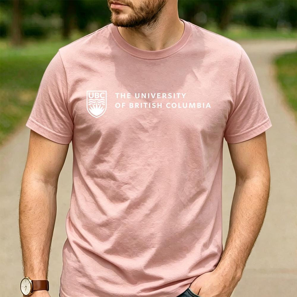 Vintage Retro The University of British Columbia Logo Cotton Graphic T Shirt Unisex Short Sleeve Alumni Graduate Holiday Tee