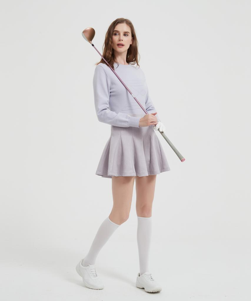 E.PARCA Pansy Long Sleeve Knit Top