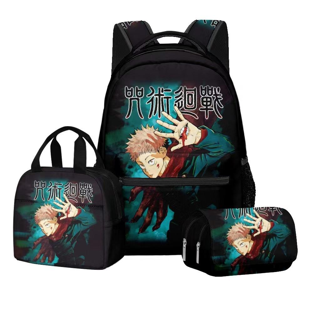 Jujutsu Kaisen Three piece student backpack set