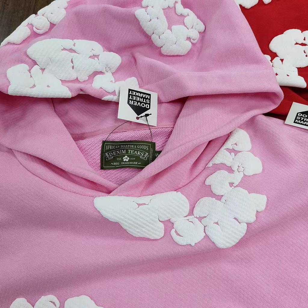 Худи из плотного хлопкового футера 450 г с цветочным принтом - DENIM TEARS.