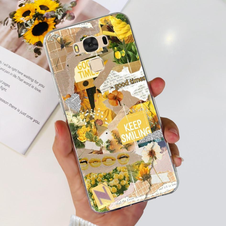 Чехол для Asus ZenFone 3 Max ZC553KL Популярный Цветок Бабочка Мягкий Силиконовый Чехол для Телефона Для ASUS X00DD X00DDA XOODD ZC553KL Funda