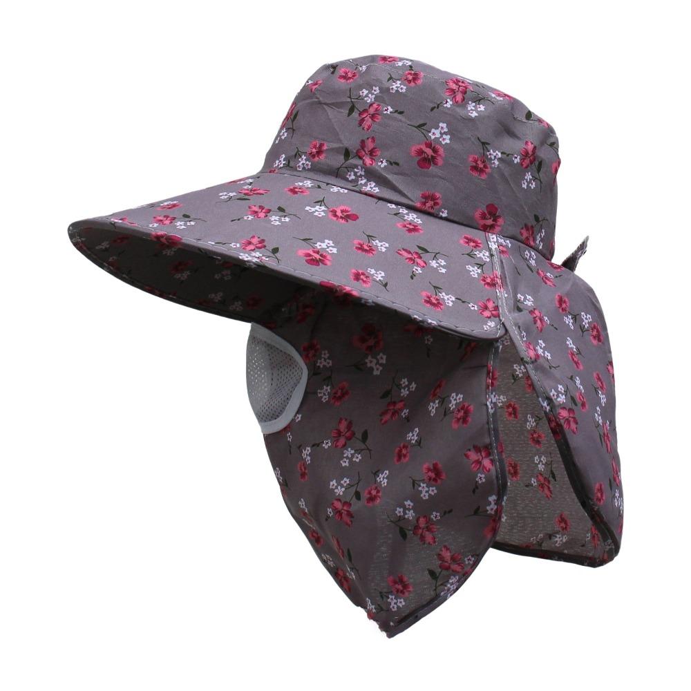 Fordable Sun Hat Wide Brim Agricultural Work Cap Portable Basin Cap  Women