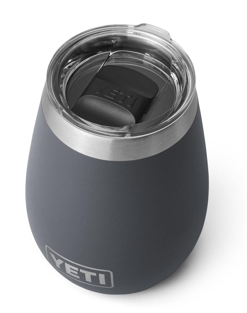 Yeti Wine 10oz Charcoal Gray Tumbler, (295ml),