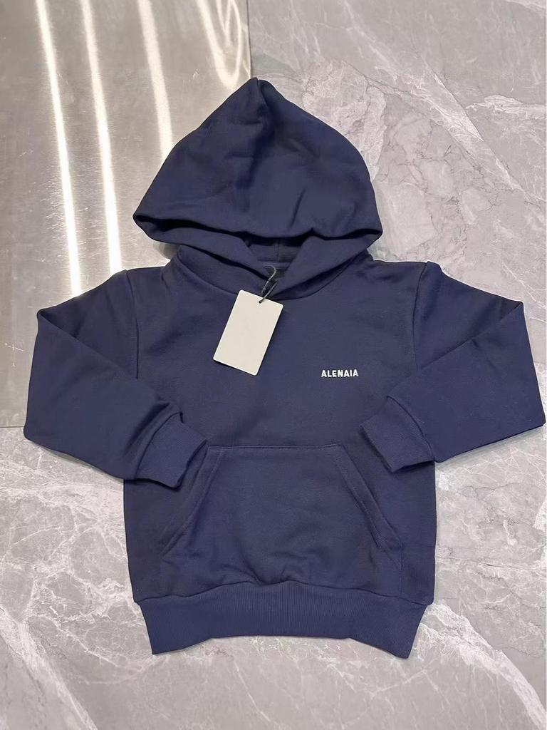 Trendy Kids' Embroidered Letter Hoodie for Autumn/Winter 2026 - Cozy European/American Style for Boys and Girls