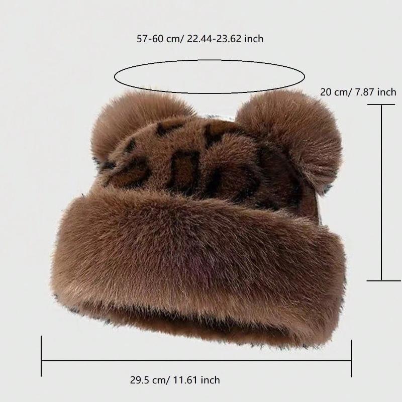 1pc Women Warm Bucket Hat for Winter,Urban Outdoor Series Casual and Fashionable Women's Mongolian Hat,suitable for Dailywear
