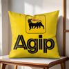 Крутая наволочка с логотипом AAgip Натуральный лен Органическая ткань Двусторонняя печать Подушки для дивана Домашний декор