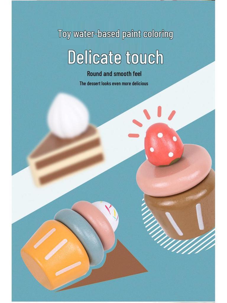 Children's Royal Tea Party Playset: Interactive Double-Layer Cake Stand & Educational Toy