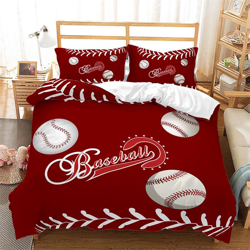 Пододеяльник для мальчиков с баскетбольным мячом, 3D-узором на спортивную тематику, комплект постельного белья Queen из микрофибры, футбольное соревновательное игровое одеяло