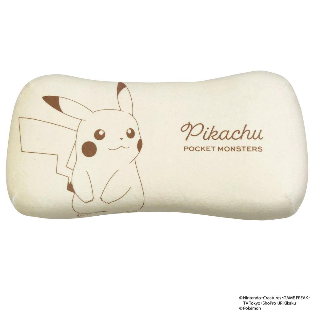 MORIPiLO Morishita подушка с эффектом памяти Pokemon Pikachu 15x31 см, поясничная поддержка, мягкая игрушка, подушка с изображением персонажей Pokemon, пастельно-желтая