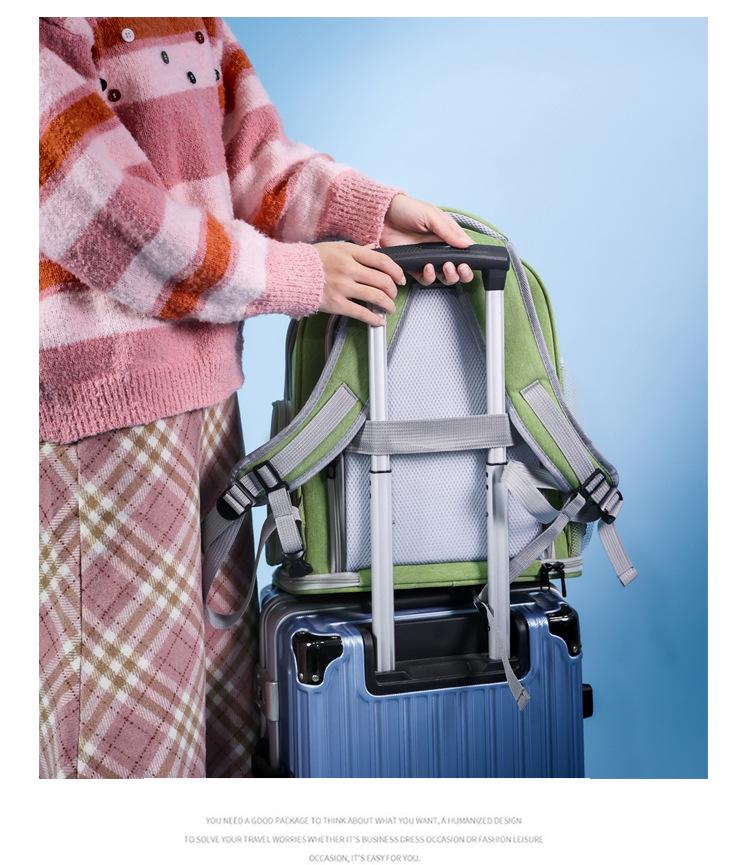 Вентилируемый рюкзак-переноска для кошек большой вместимости - Портативный дизайн космической капсулы для прогулок