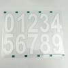 5 листов, 2/3/4 дюйма, светоотражающая наклейка с номером почтового ящика от 0 до 9, водонепроницаемая, высеченная, самоклеящаяся виниловая, современная наклейка с номером дома, украшение для окна, двери