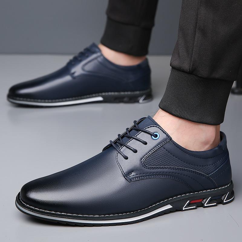 Fashion New Large Size 38-53 Pu Leather Dress Shoes for Men Designer Soft-soled Male Driving Shoes Fashion Solid Color Light Men's Shoes