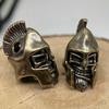 Ancient Greek Helmet Soldiers Brass Knife Beads EDC DIY Woven Bracelets Lanyard Key Chain Pendant Accessories Men Outdoor Tool Hangings Charms