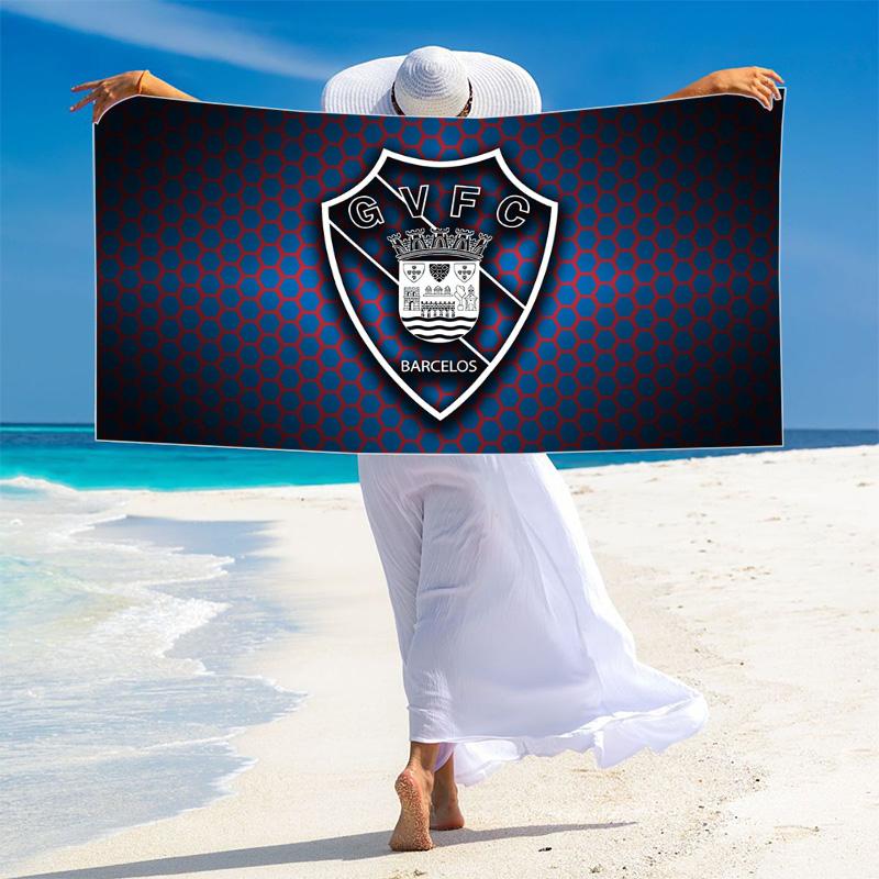 Gil Vicente FC Print Beach Towel, Large Soft Quick Dry Towel for Beach Camping Swimming