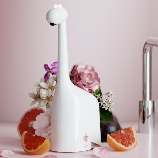 Yousheng Soap Dispenser Smart Indicators Touchless Giraffe Design 15-Second Timer for Handwashing Habit Refillable Countertop Soap Dispenser