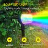 1500 мАч уличные солнечные фонари 10 светодиодов водонепроницаемый красочный солнечный свет для газона настенный светильник 7 цветов RGB пейзажные прожекторы