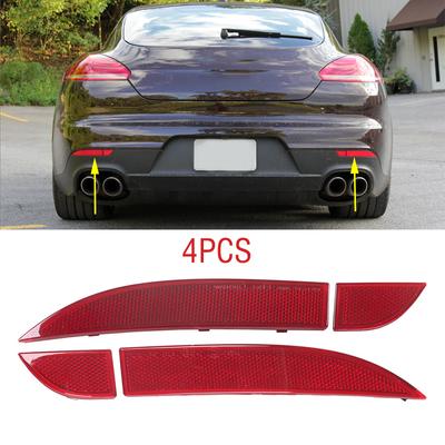 4 шт./компл. для Porsche Panamera 970.2 Turbo GTS S Sport 2014-2016 задний бампер стоп-сигнал задний предупредительный сигнал поворота отражатель лампы