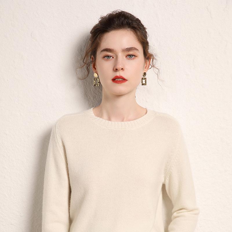 Женский кашемировый свитер Qinghe кашемир 100% кашемир, женский осенне-зимний кашемировый свитер, мягкий и теплый