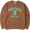 New MLB Boston Red Sox Sweatshirt Unisex Dark Beige 3AMTV0134-43BGD