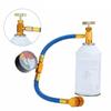 Manometer Refrigerant Recharge Kit Gauges Car Conditioning Kit  Freon Refilling