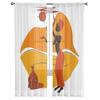 African American Woman Tulle Sheer Curtains for Living Room the Room Bedroom Kitchen Decoration Voile Organza Curtains