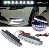 2pcs 8 LED Daytime Running Lights Car Driving DRL Fog Lights White Light 12V Driving Light Lamp (DRL) Fog Light, Under Bumper