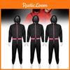 Squid Game Black Bodysuit Cosplay Outfit For Anime Role Play And Costume Party