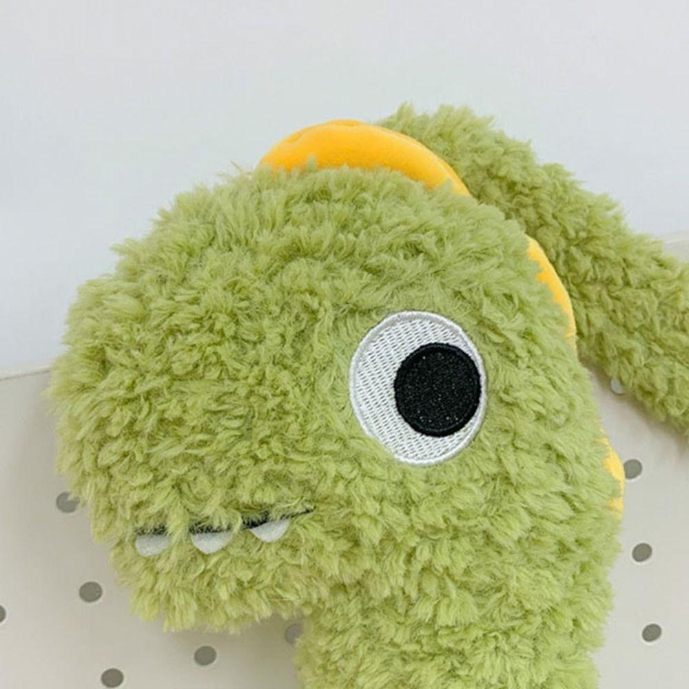 Zipper Cartoon Crossbody Bag Solid Color Shoulder Bags Lightweight Long Neck Dinosaur Bag Girls