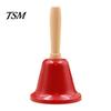 Metal Service Bell Hand Call Bell, Loud Christmas Jingle with Wooden Handle, Handle Small Musical Instrument for Kids Adults School Church Wedding