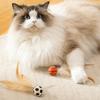 Кошка Прыгающий Мячик Игрушка Баскетбольный Футбольный Бейсбольный Кошка Прыгающая Игрушка Резиновый Мячик Игрушка-Погрызушка с Перьями для Интерактивной Игры Саморазвлечение Скука