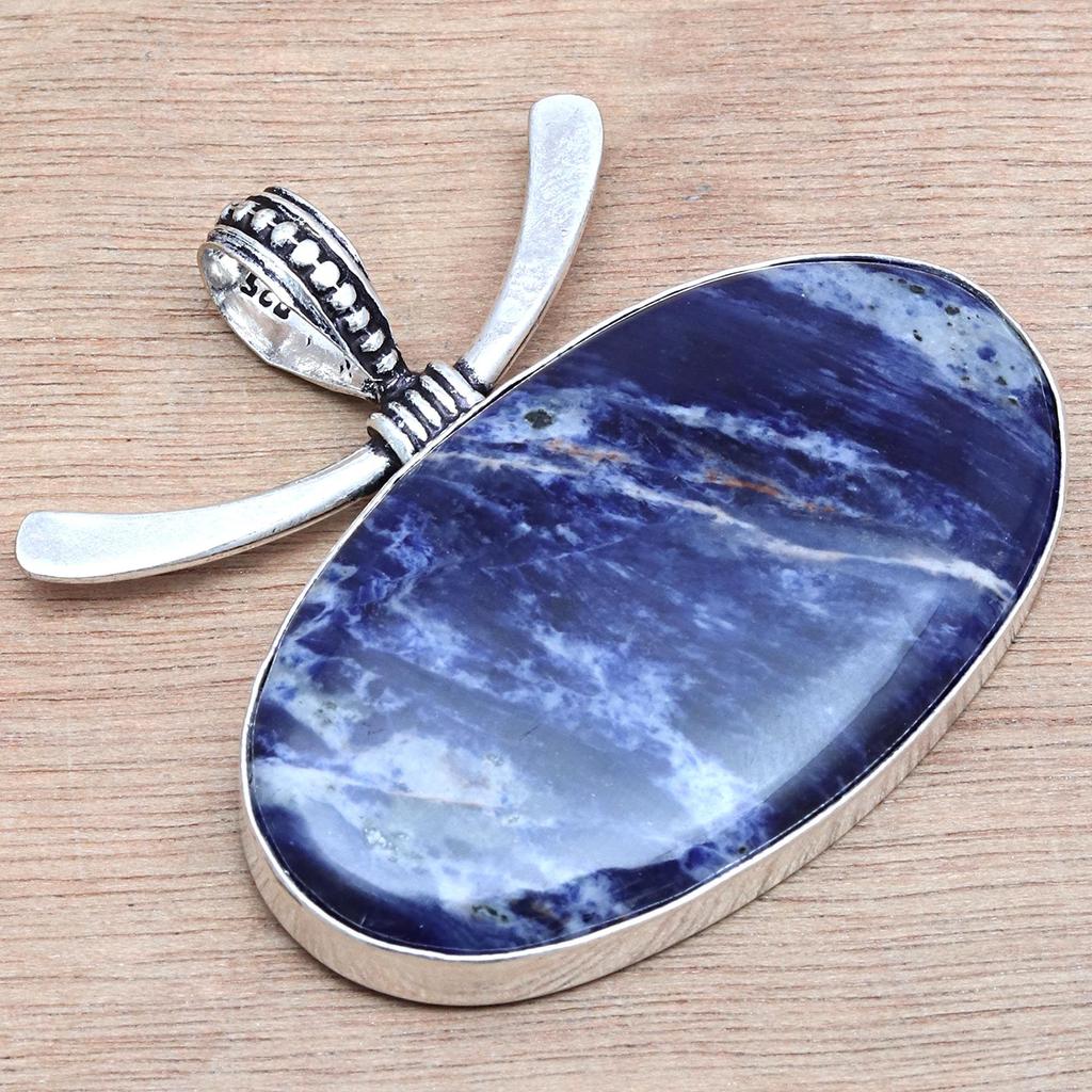 Подвеска из серебра унисекс из драгоценного камня Malinga Jasper ручной работы для женщин 1,5