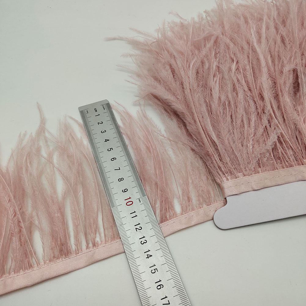 FeatherBeatiful 10Yard High Quality Ostrich Feather Trim Fringe Feather Ribbon 10-15CM/4-6Inch Width Sewing Crafts Costumes Decoration