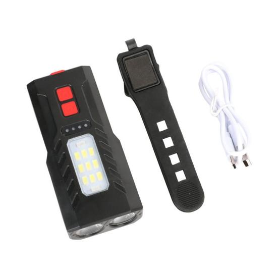 Bike Headlight High Brightness Waterproof Rechargeable Compact Size Multiple Lighting Modes USB Charging Bicycle Front Headlight Bicycle Light