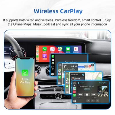 Беспроводной CarPlay Android Auto Комплект для дооснащения Декодер Бокс Интерфейс CarPlay Для Mercedes Benz NTG 6.0 MBUX Система 2019+