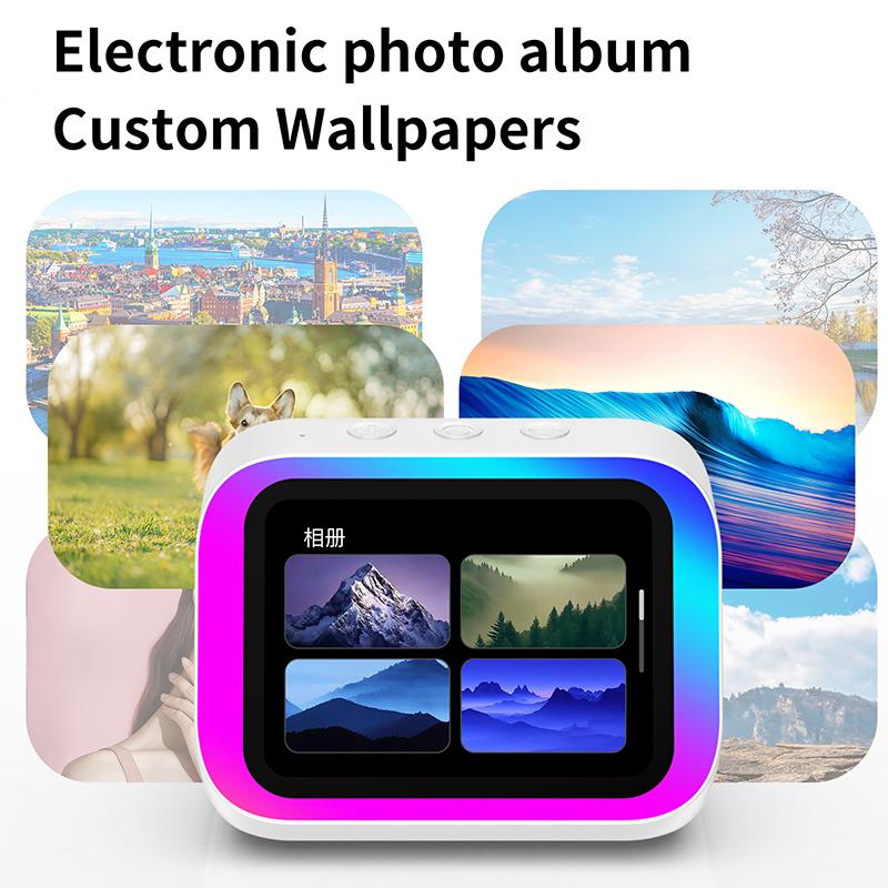 JYL TS Bluetooth-колонка Будильник Отображение погоды Ночник Музыкальная фоторамка Многофункциональный