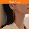 Alloy Long Drop Earrings With Chain Design For Women And Men Trendy Jewelry Collection
