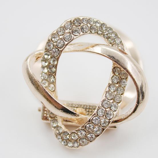 Позолоченный хрустальный шелковый шарф зажим пряжка держатель шпагат брошь булавки ювелирные изделия подарок