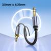 6.35mm to 3.5mm male audio TRS Cable Gold-Plated 6.5 1/4 inch stereo Male to 3.5 Stereo Male Heavy Duty Stereo Aux Jack cord