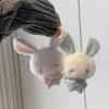 Soft Stuffed Plush Bunny Keychain Bead Chain Bunny Hanging Ornament  Girls Gifts