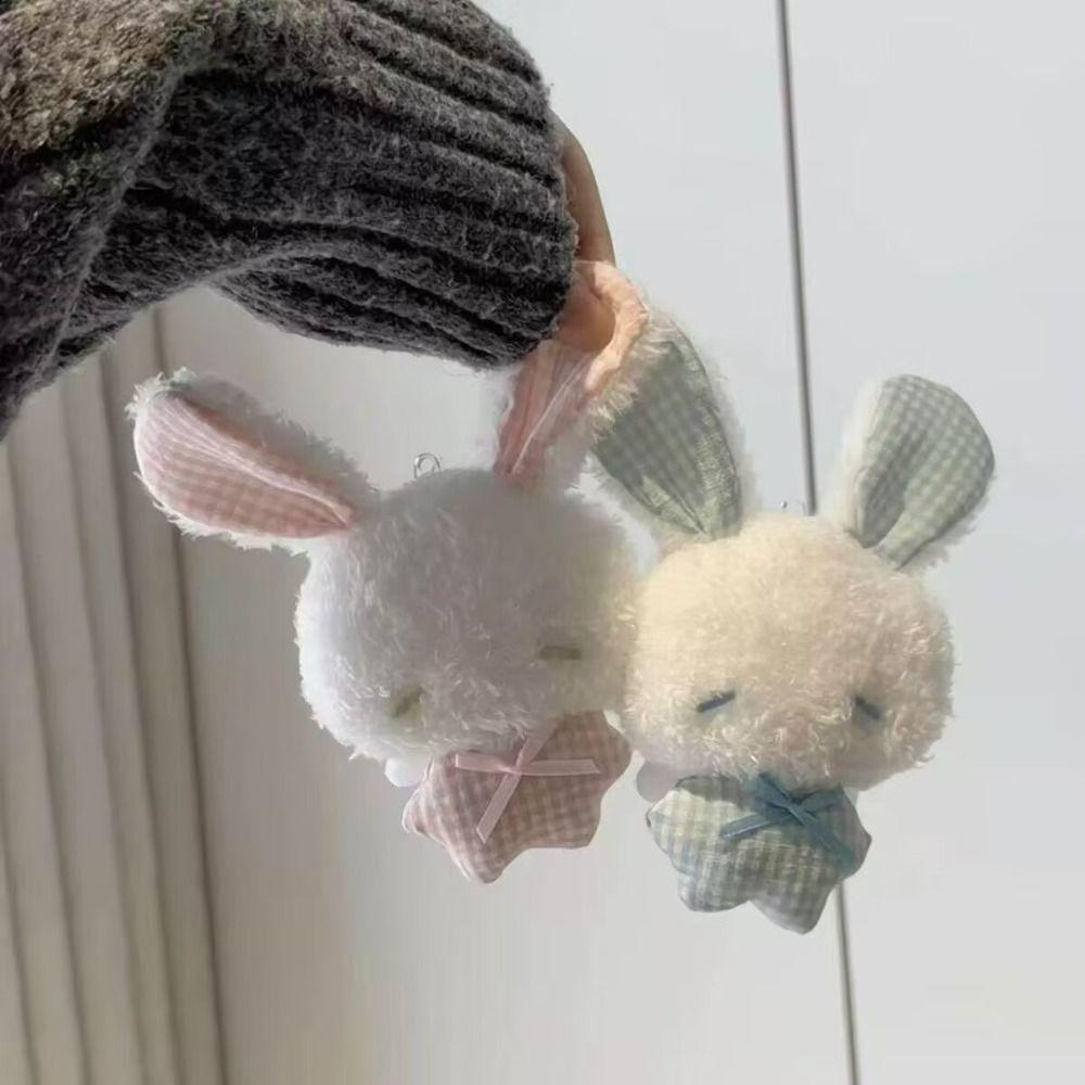 Soft Stuffed Plush Bunny Keychain Bead Chain Bunny Hanging Ornament Girls Gifts