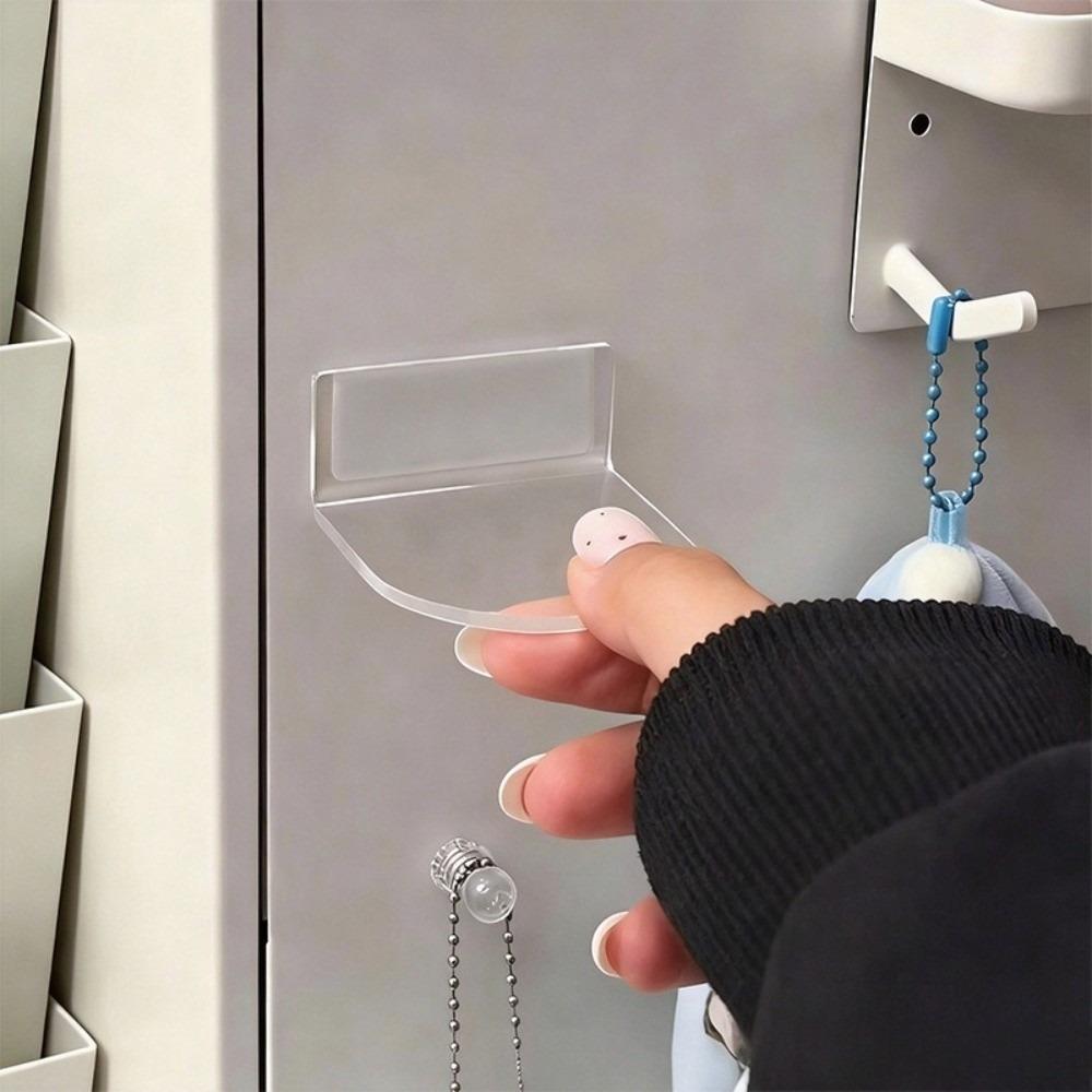 5 pcs Magnetic Acrylic Figure Stand Self-Adhesive Dolls Stand Shelf For Dolls