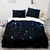 Snowflake Duvet Cover Winter Theme Geometric Pattern Microfiber Blue Floral Quilt Cover for Girl Children Christmas Decorations