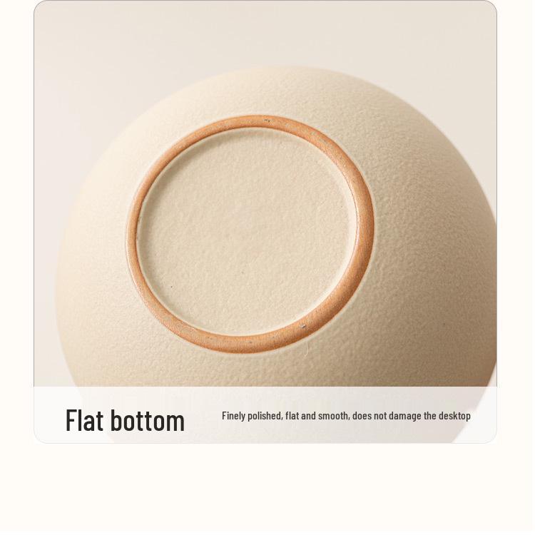 Beige Airtight Ceramic Tea Canister for Black, Pu-erh, Longjing Tea - Small, Moisture-Proof Storage Container