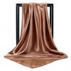 Good Neck Wrap 90x90cm Hot Sale Neckerchief Plain Square Shawls Popular Scarves Silk Headband High Quality Scarf Soft Large Women Hijab Satin Shiny