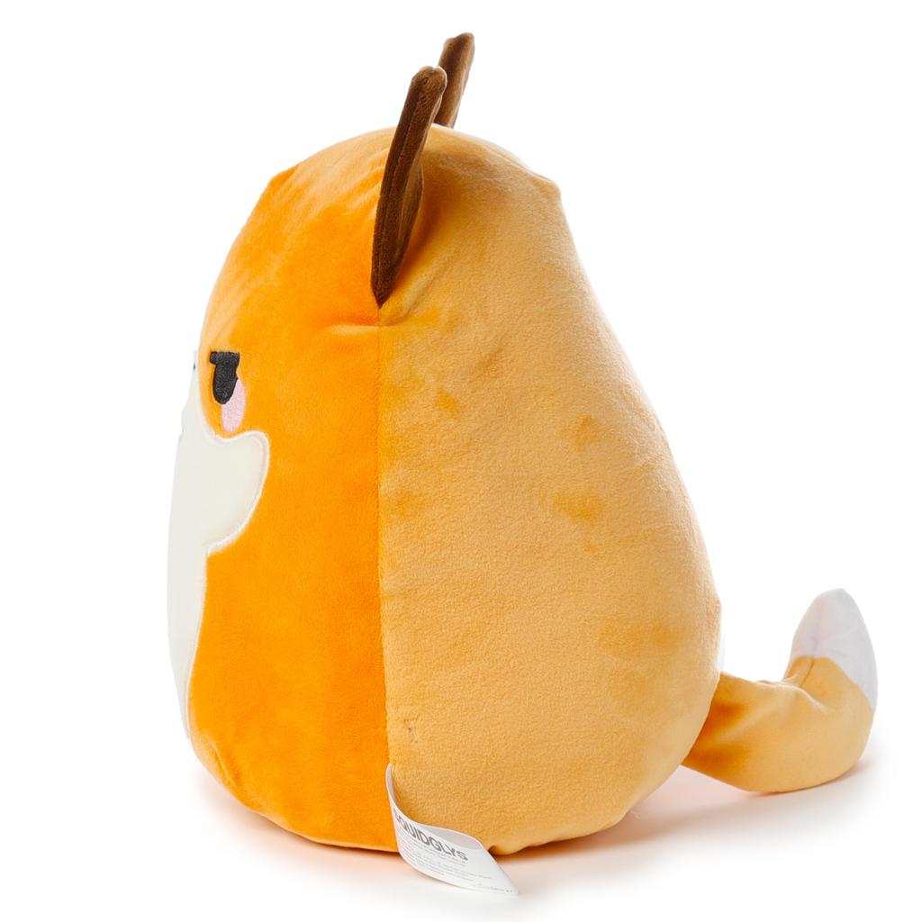 Puckator - SQUIDGLYS Marshmallow Plush Cushion H24 x W21 x D17cm Finnick the Fox