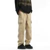 Весна Осень Модные Повседневные Штаны для Мужчин Уличная Одежда Однотонные Брюки-Карго Эластичный Пояс Широкие Штаны Мужские Джоггеры